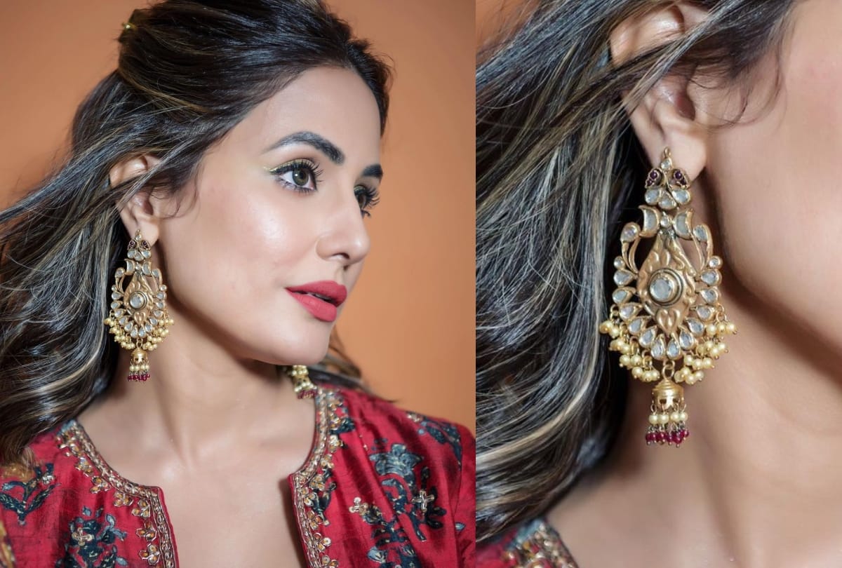 karwa chauth festive season trendy look traditional style inspiration from hina khan