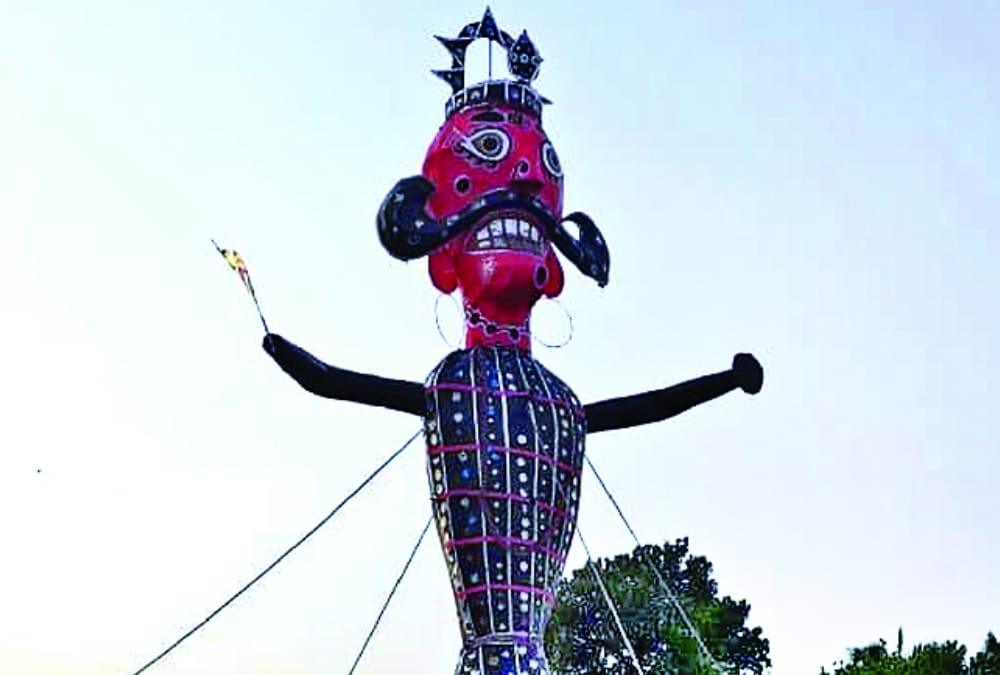 40 feet effigy will burnt in Ayodhya.