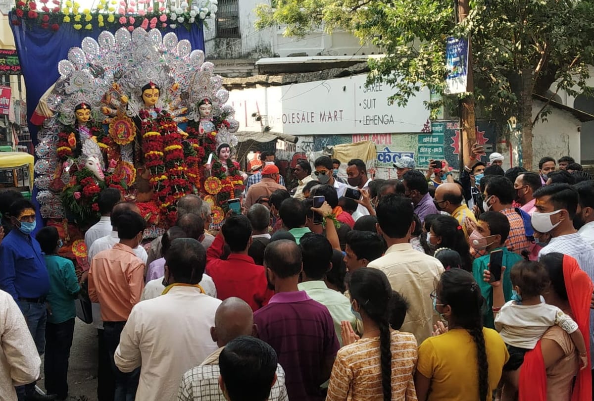 Maa durga visarjan rituals 2020 in Gorakhpur   latest image