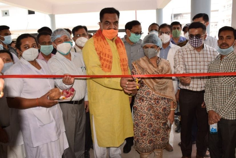 Inauguration of RTPCR lab in the district, checking 15 samples on the first day