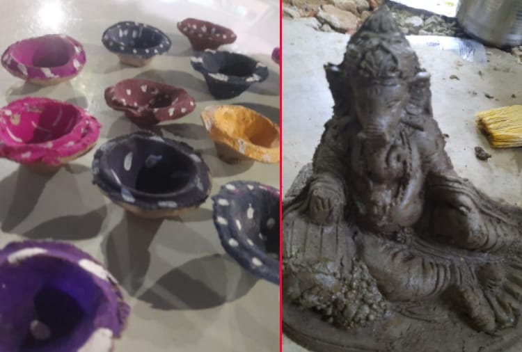 Gauri Shankar Seva dal will Distribute lamps made with cow dung on Diwali