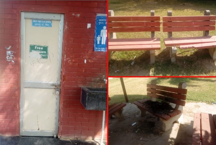Chandigarh News: Park in Sector 40 of Chandigarh is in bad condition