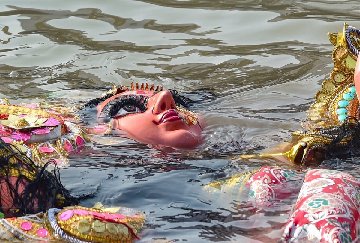 Durga Puja 2021: Durga idols to be immersed in pond on Kali Road in Sangam area this time