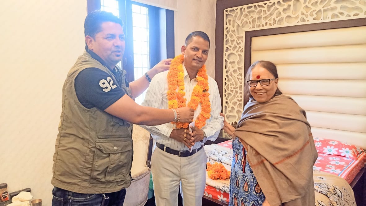 Anand became state secretary of Rajiv Gandhi Panchayat Raj Organization