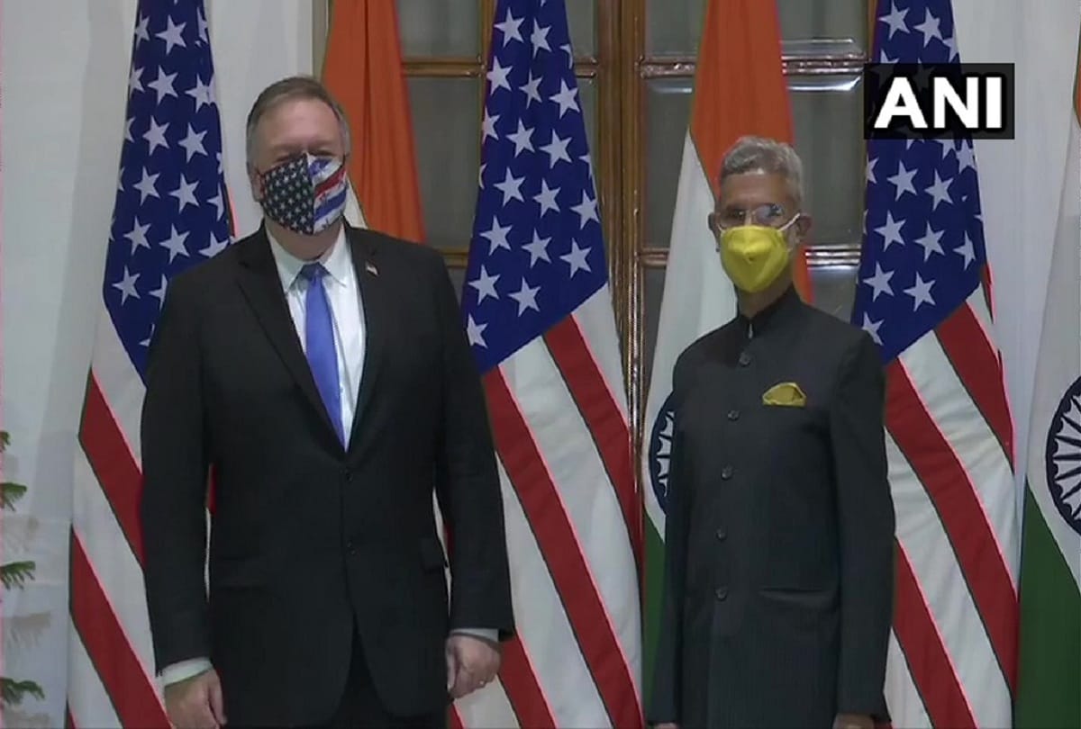 two plus two dialogue live updates mike and his wife susan pompeo arrive in delhi mark esper rajnath jaishankar 
