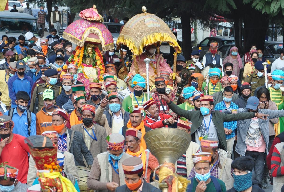 international kullu dussehra 2020 and Lord Narasimha Jaleb scenic view