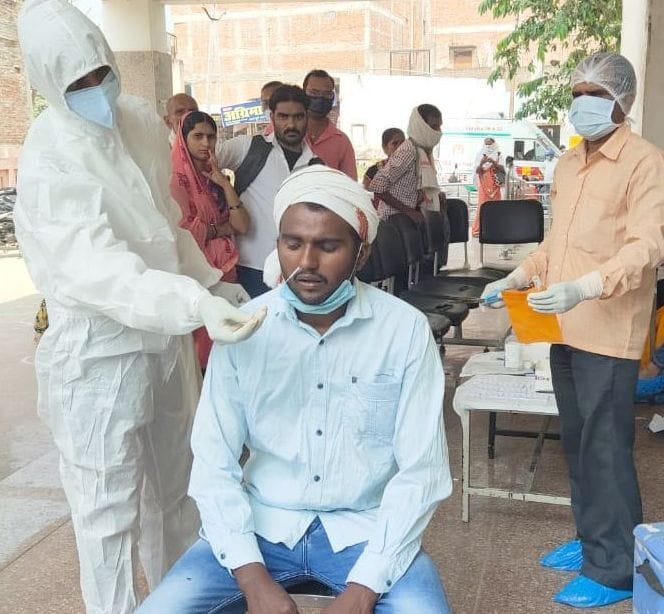 110 people tested covid positive in prayagraj