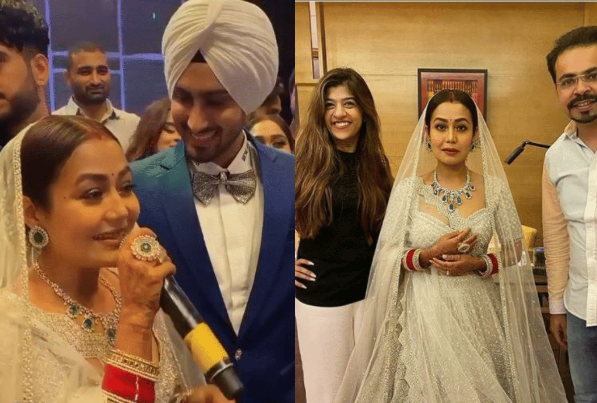 Neha Kakkar and Rohanpreet Singh After Marriage Rituals Plays Finding Ring Game