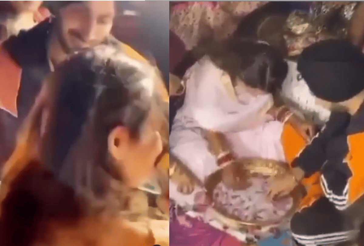 Neha Kakkar and Rohanpreet Singh After Marriage Rituals Plays Finding Ring Game