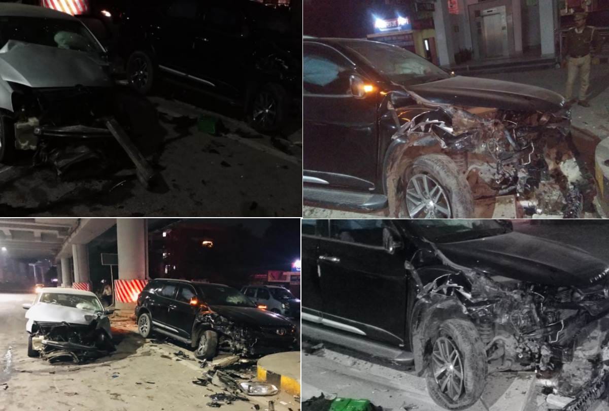 seven people injured in an accident in lucknow