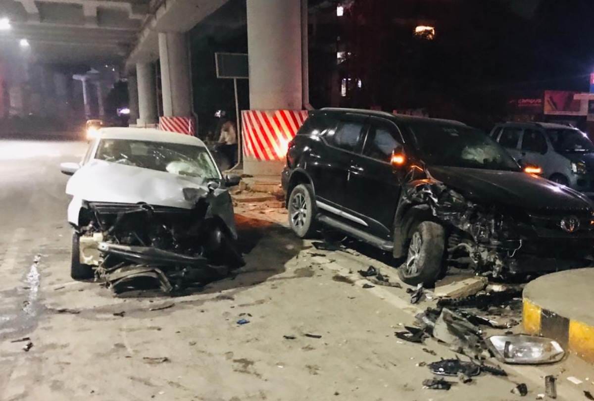 seven people injured in an accident in lucknow