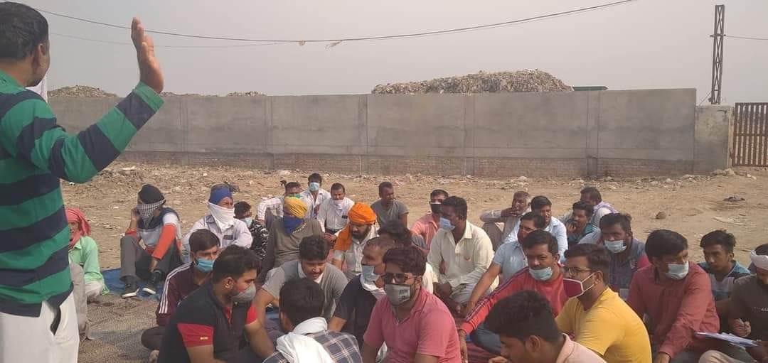 villeger protest of waste dumping center