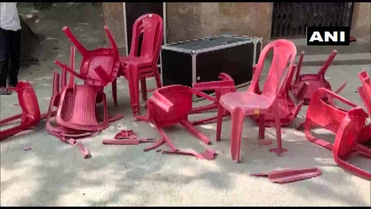 Amroha case big clash in reception dinner chaos no case filed