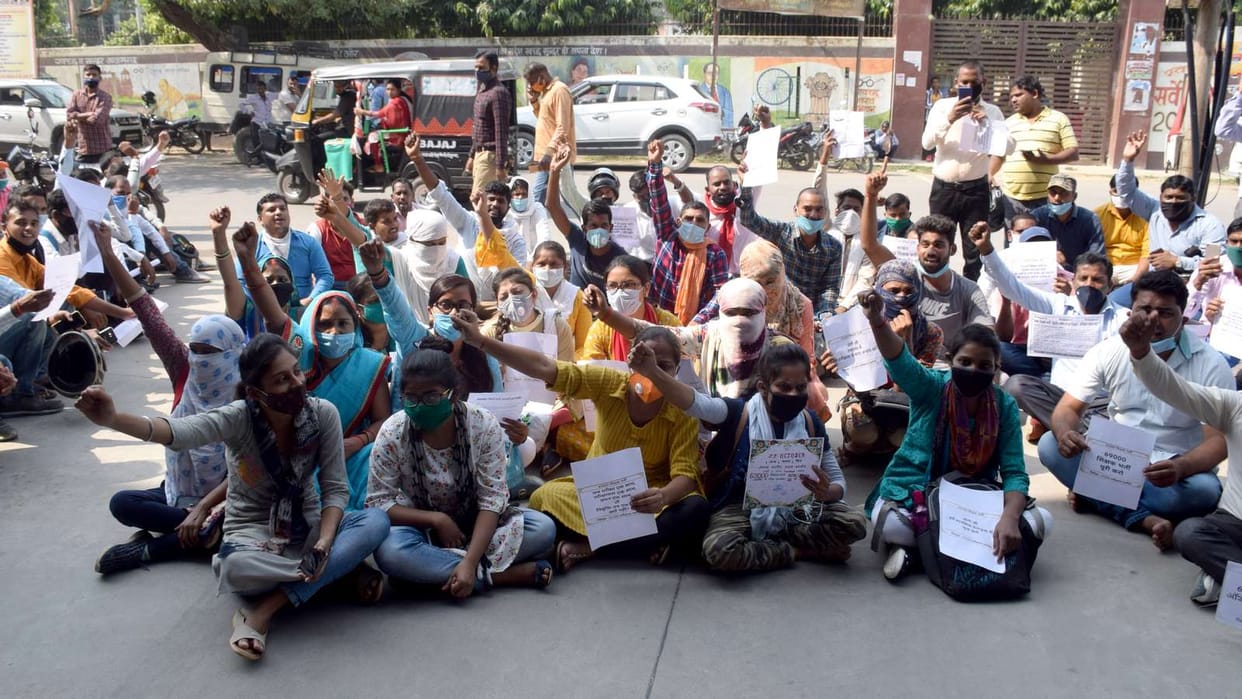 69000 teachers recruitment: in the past, selected candidates protested