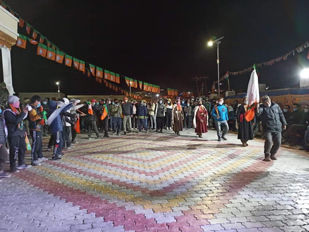 BJP win leh council election