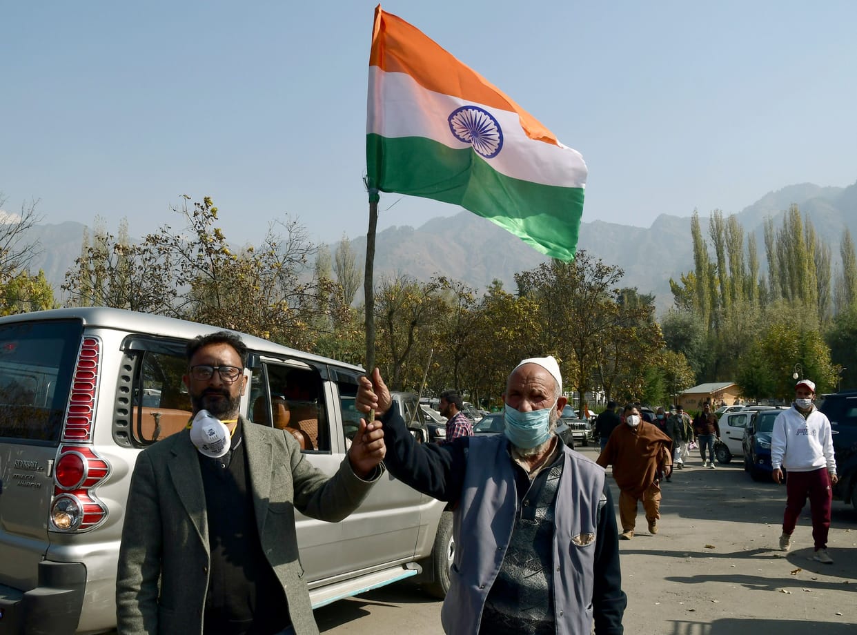 BJP worker arrested in kashmir