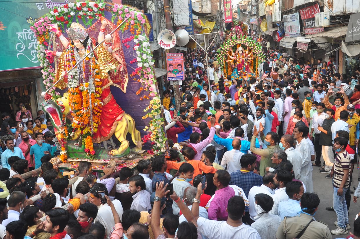 Maa rani visharjan programe