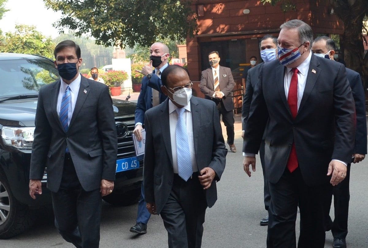 NSA Ajit Doval Had Meeting With US Secretary of State Mike Pompeo and US Secretary of Defense Mark Esper At South Block