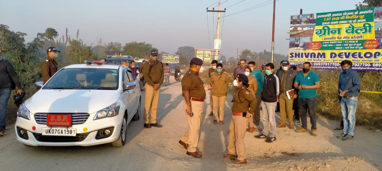 Haridwar news : Encounter between police and accused in double murder, shot in the leg of an accused