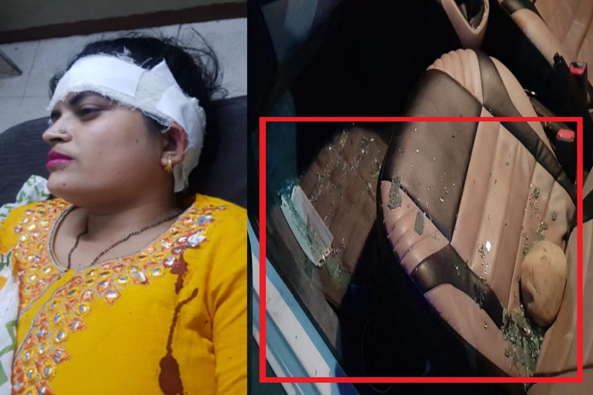 The DM office officer's was attacked on car and his wife and son were injured in Saharanpur