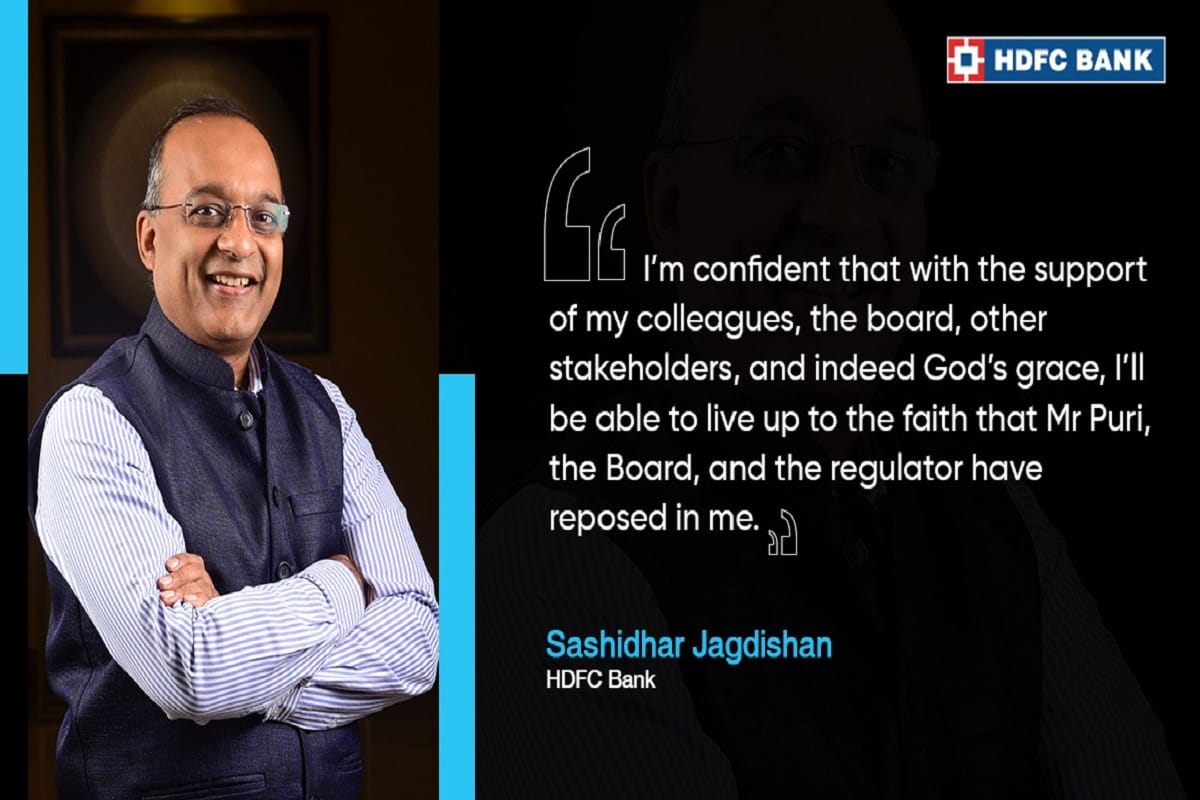 Aditya Puri handed over responsibility of HDFC Bank to Sashidhar Jagdishan