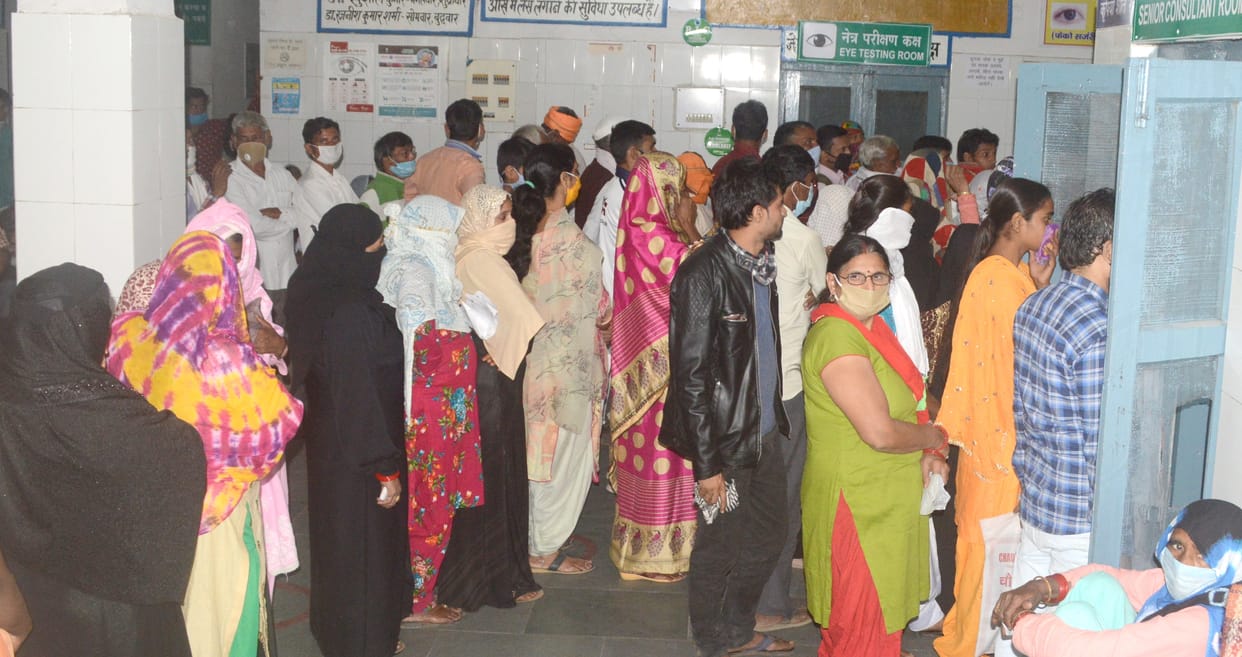 Increased viral fever patients in district hospital
