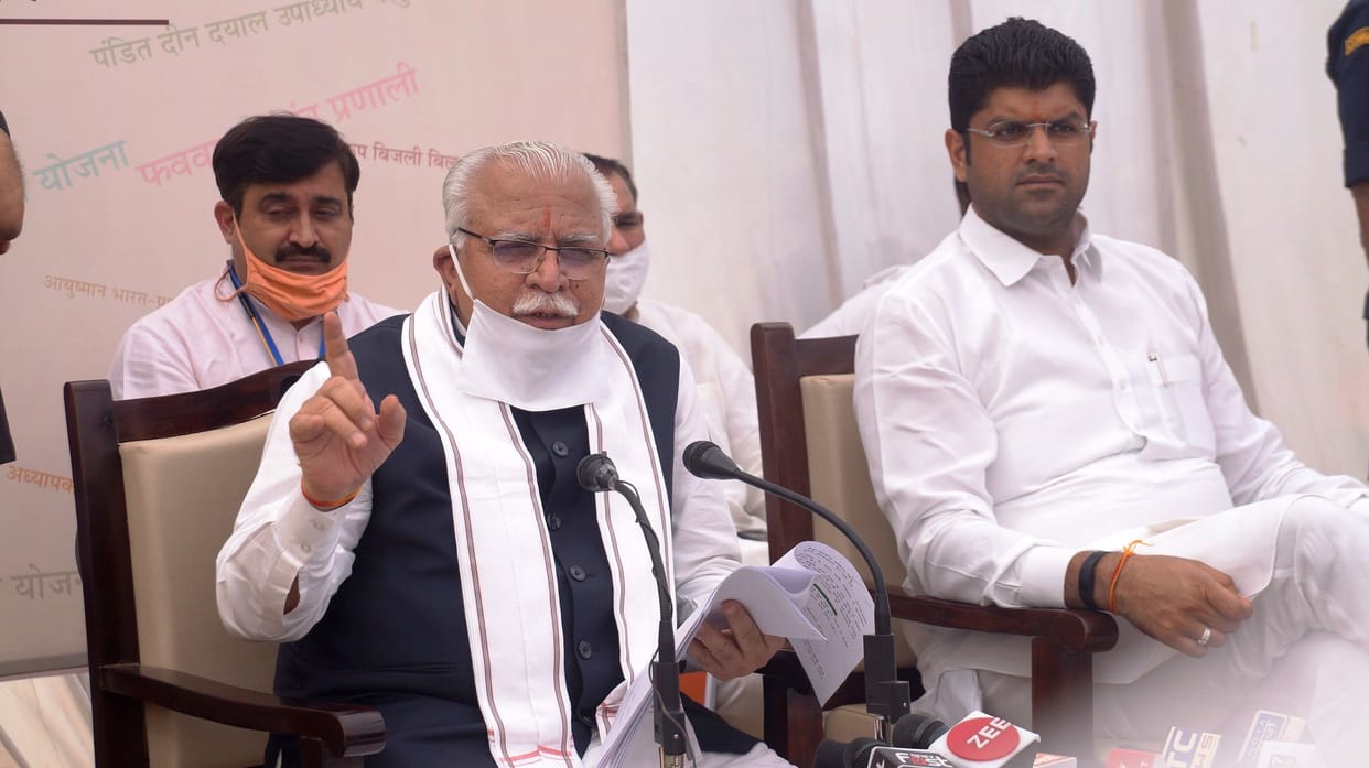 cm manohar lal comment on ex cm bhupendra hudda and his son dipendra hudda