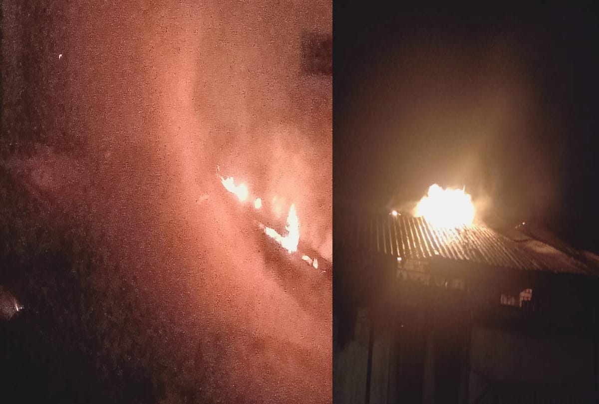 house on fire in kullu himachal, owner dies due to heart attack