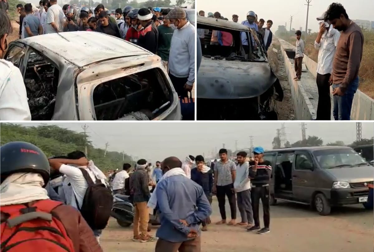 Gurugram Doctor burn to death alive in his car family suspect foul play police probing