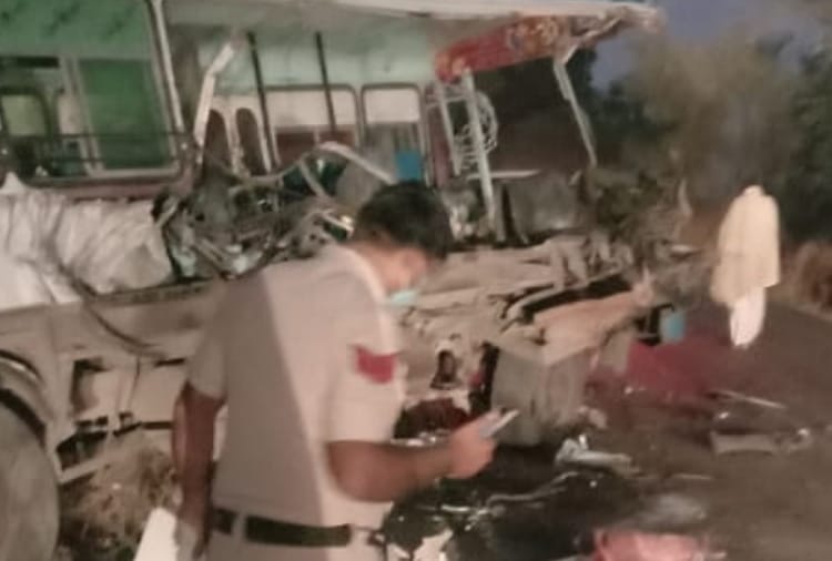 Haryana Roadways bus accident in Jhajjar, two killed, seven injured