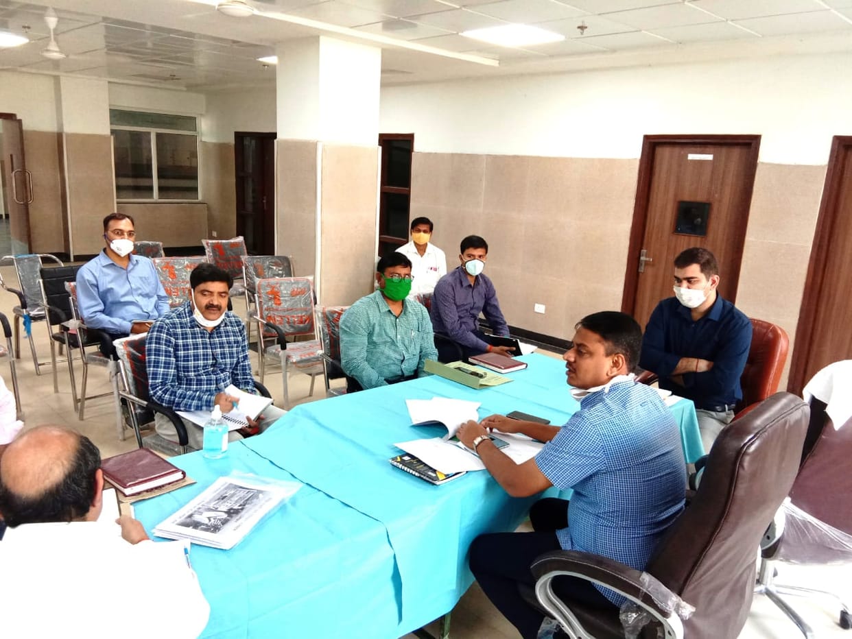DM inspected Kovid Hospital