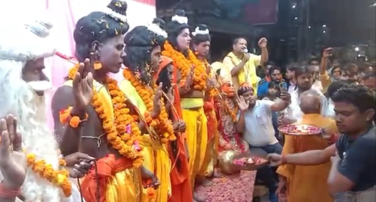 People of the city became emotional after seeing the tableau of Bharat Milap