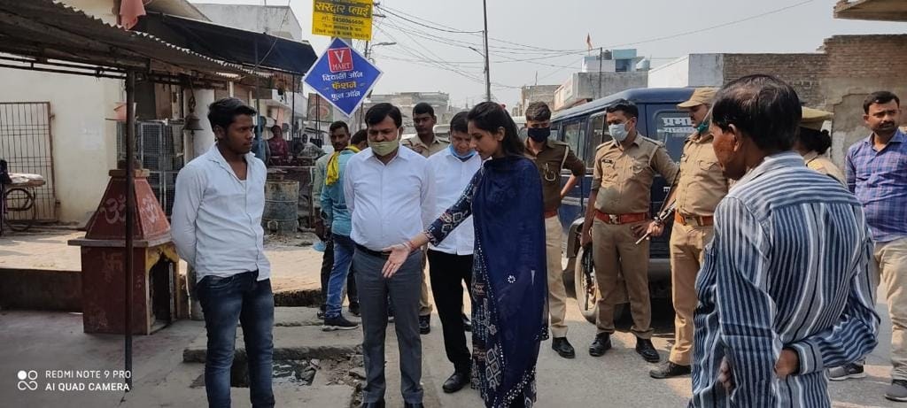 Sadar MLA took stock of roads and drains with E.O.