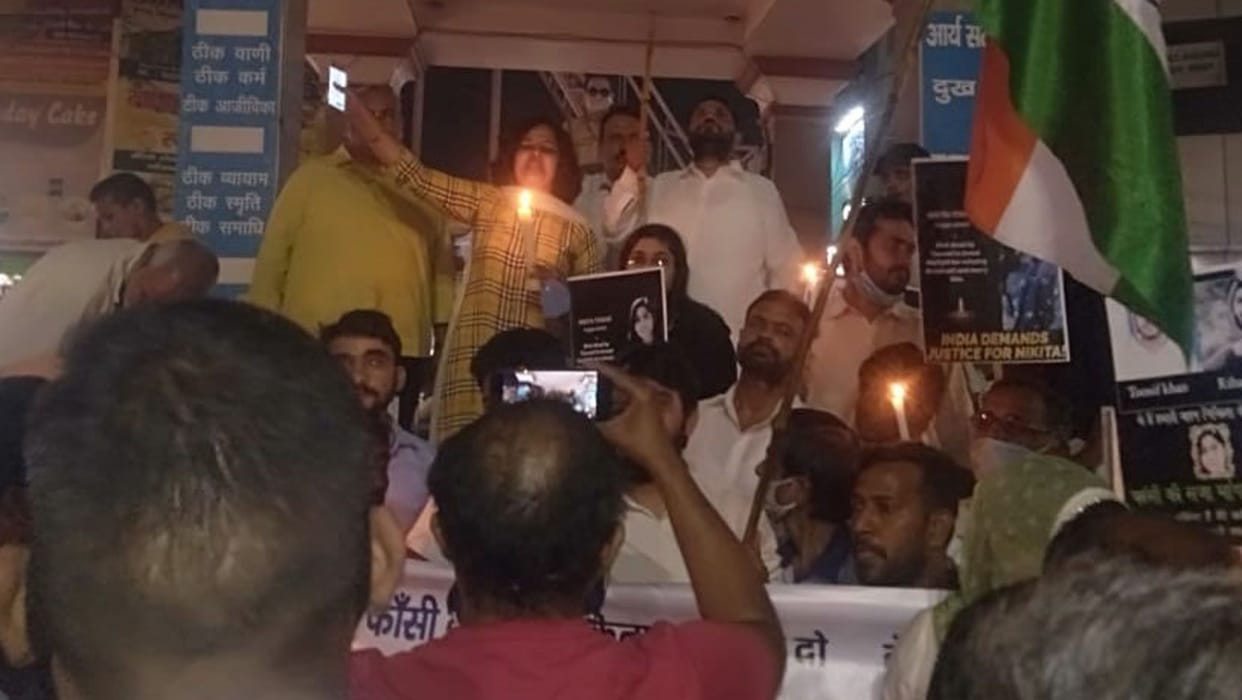 Candle march for Nikita's soul peace
