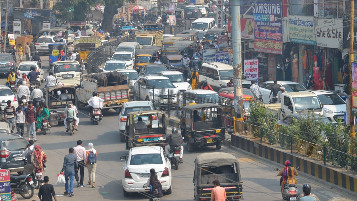 road jaam, traffice police, people