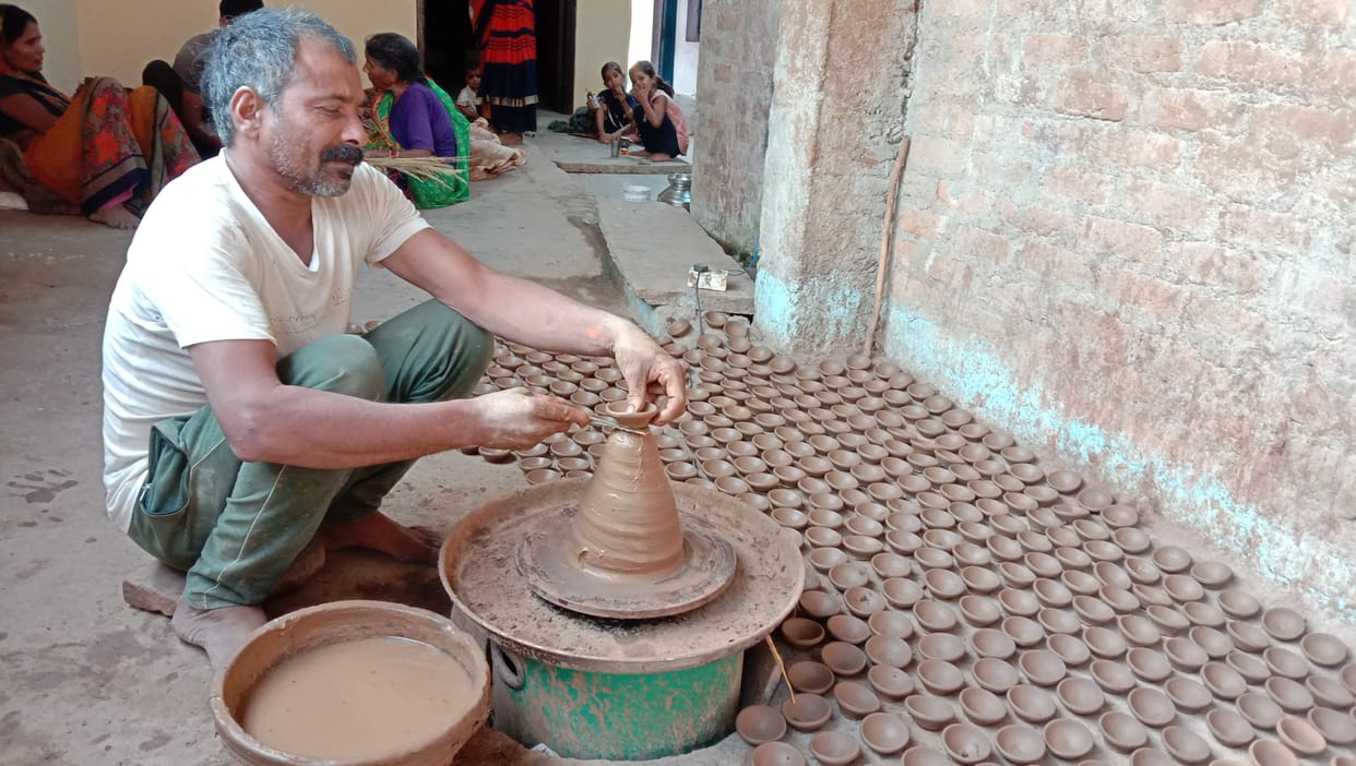 lalitpur glow bt earthen lamp