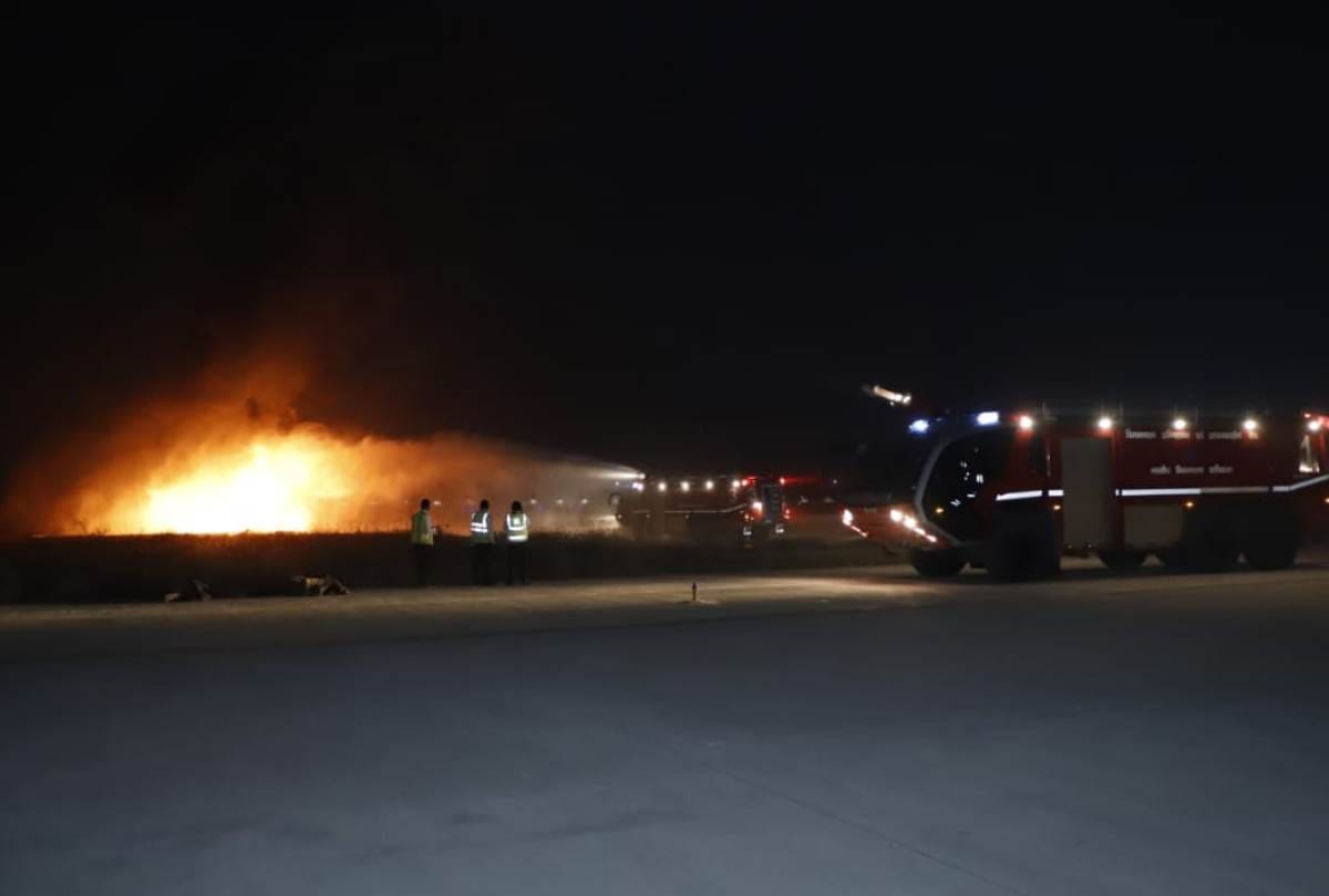 Lucknow Airport Mock Drill News: mock drill at amausi airport in lucknow