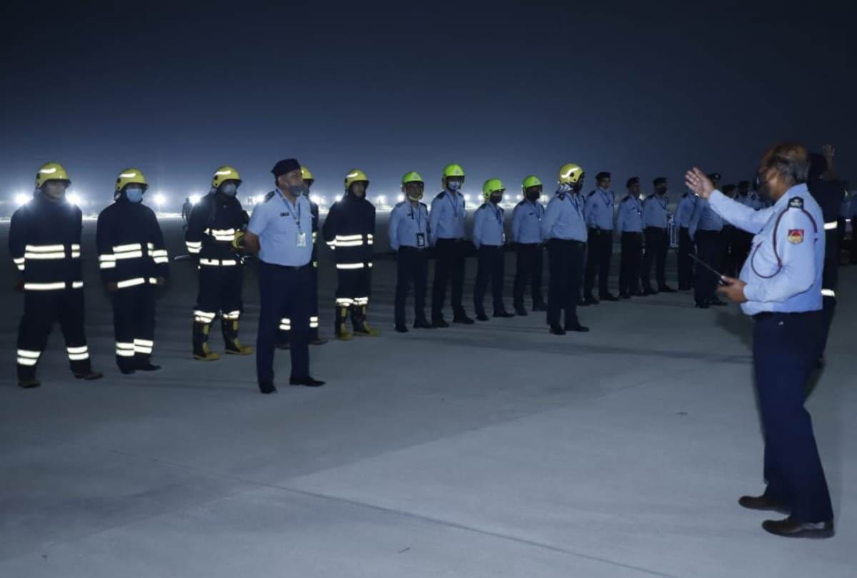 Lucknow Airport Mock Drill News: mock drill at amausi airport in lucknow
