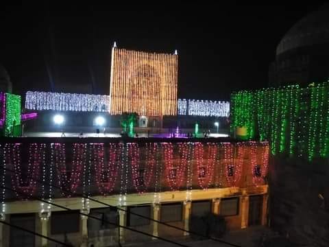 Decoration in mosques on Jasne Eid Miladunnabi