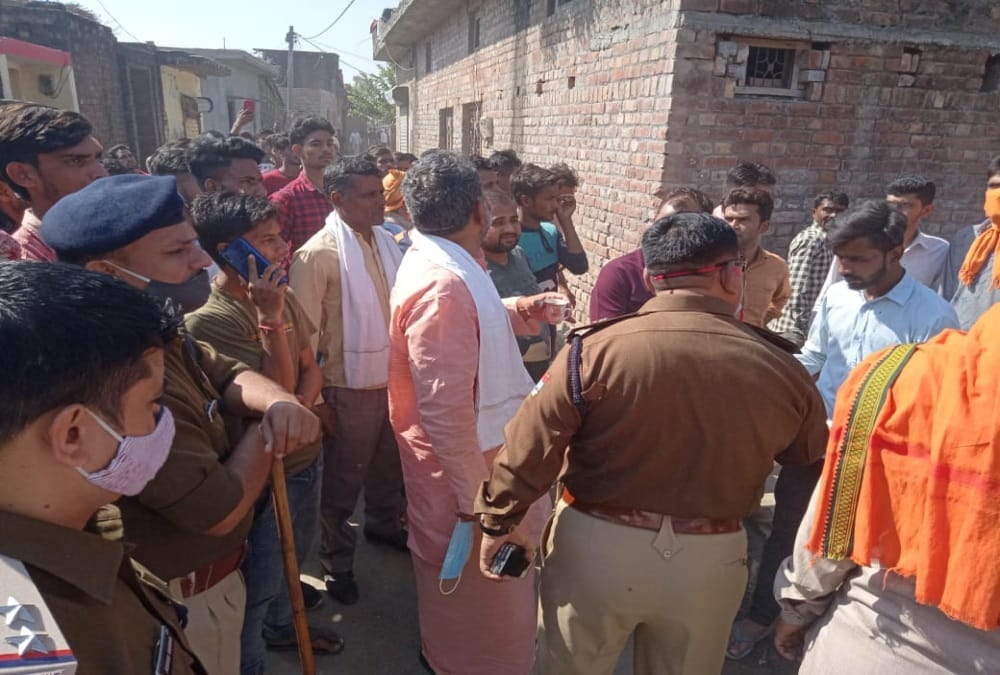 After ruckus now elderly and villagers are also giving an example of brotherhood and harmony people of both communities are condemning incident