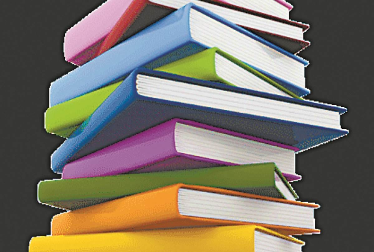 Bundles of books distributed to students were found in drain