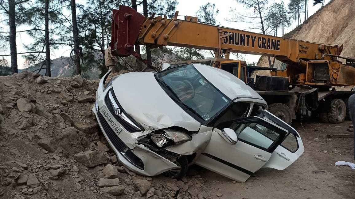 Crane brake fails, collides with instructor's car