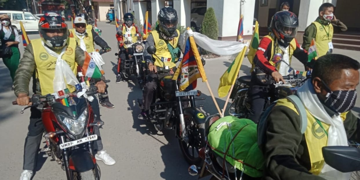 Dehradun: car and bike rally for Nelang Valley as a mark of respect to soldiers