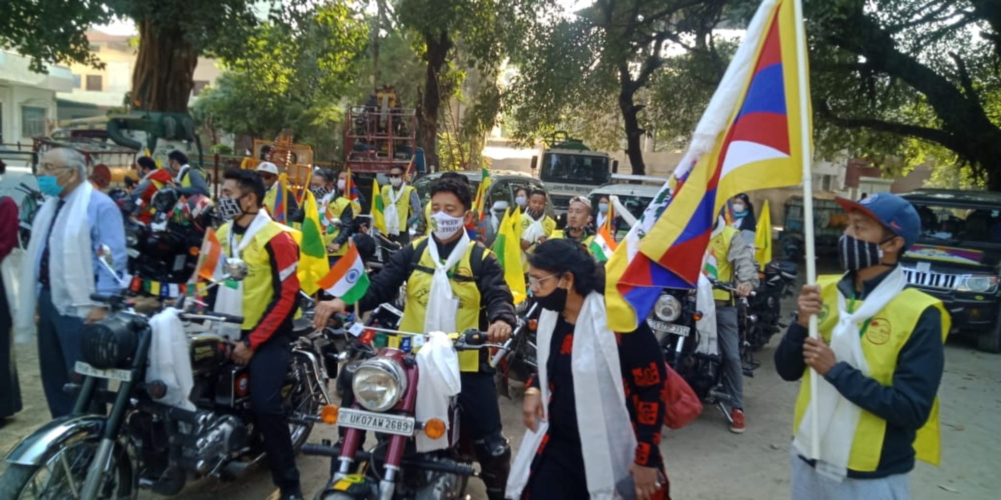 Dehradun: car and bike rally for Nelang Valley as a mark of respect to soldiers