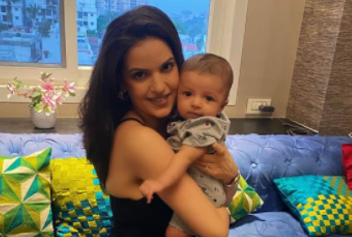 Natasa stankovic shares cute photos of son agastya and she missed hardik pandya