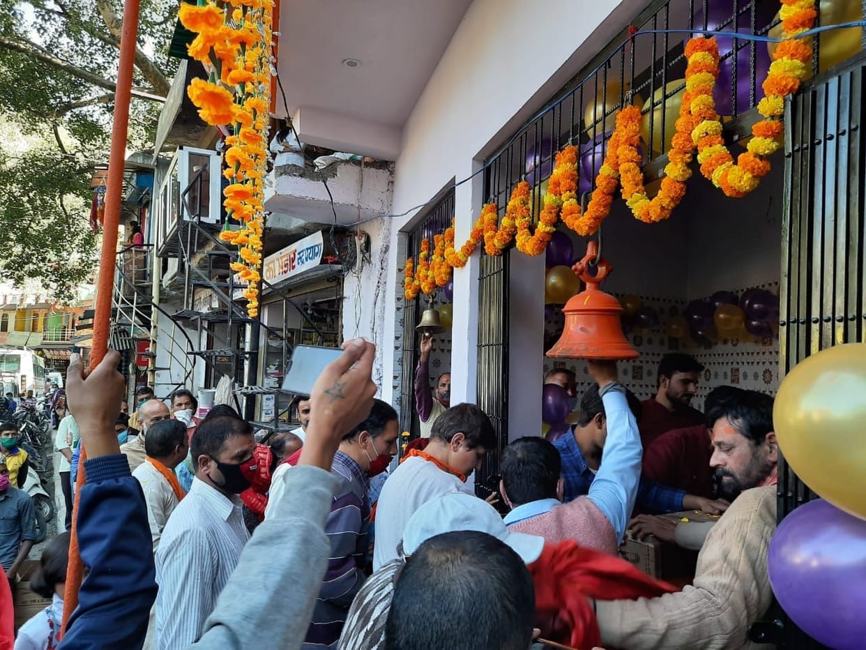 Hanuman statue installed in newly built temple