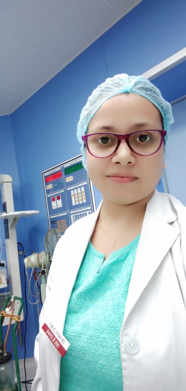 Dr. Nidhi dubey respect for first corona delivery women prignent case