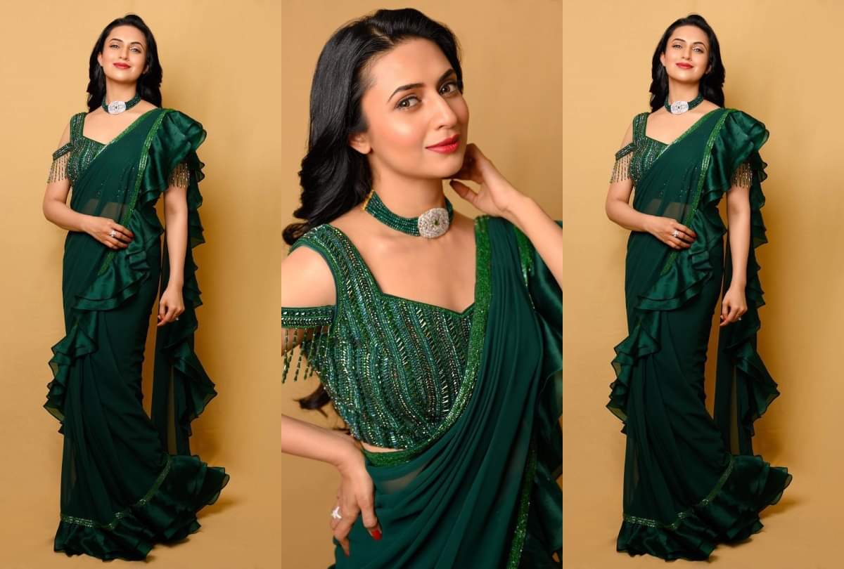 karwa chauth 2020 divyanka tripathi hot sexy images in saree divyanka tripathi saree style look