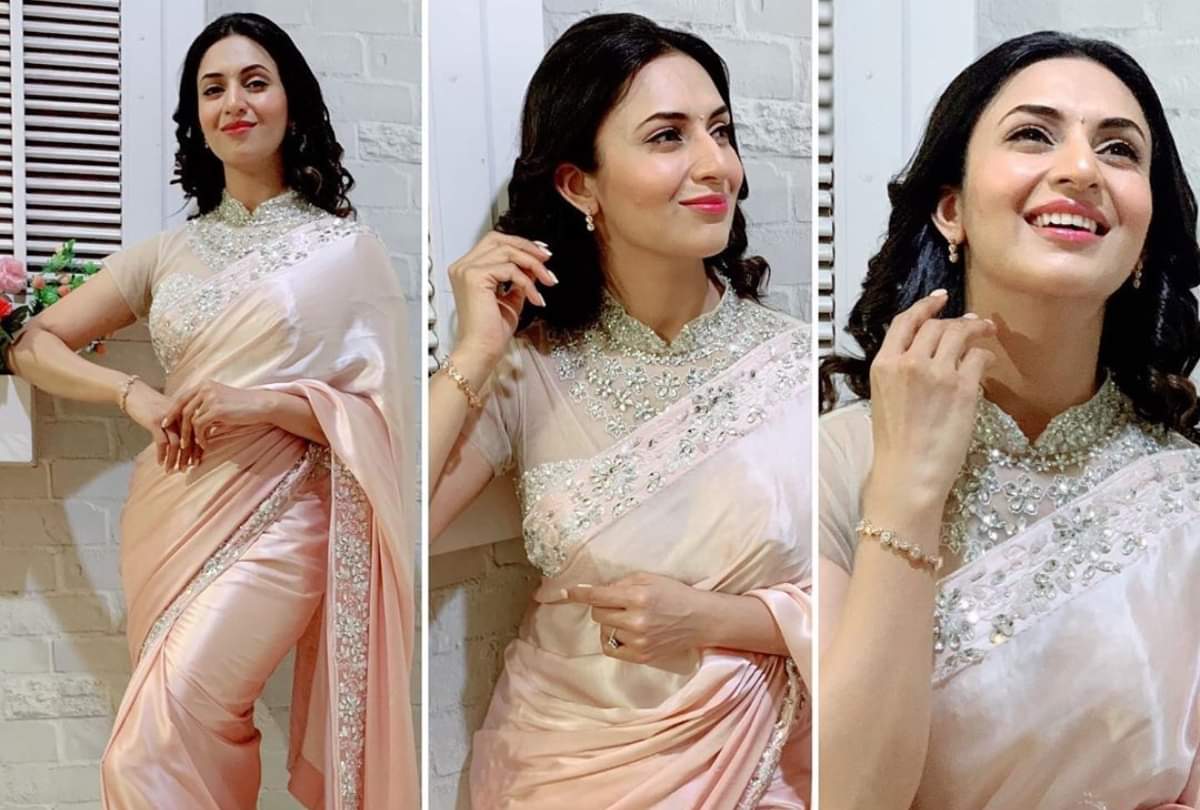 karwa chauth 2020 divyanka tripathi hot sexy images in saree divyanka tripathi saree style look