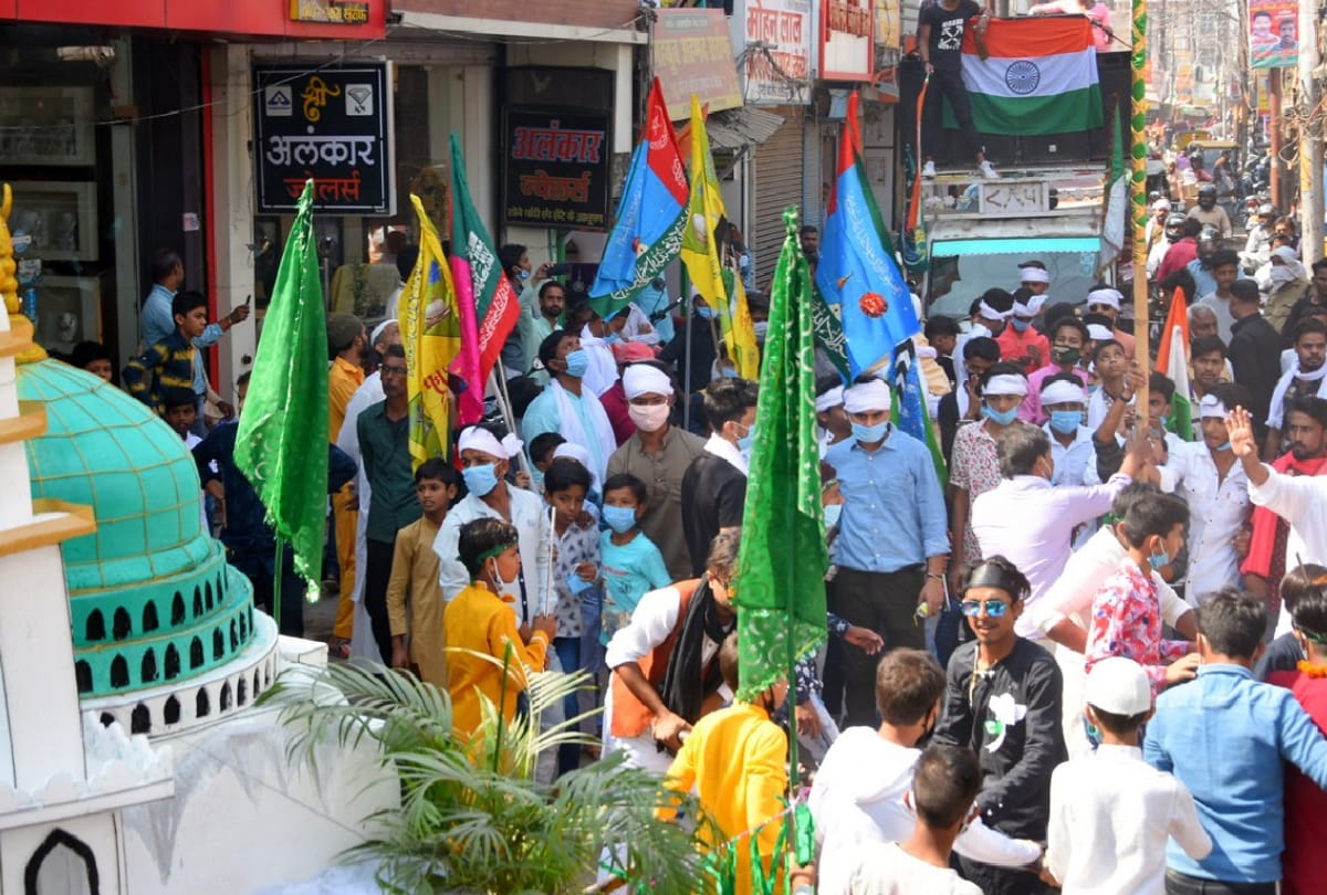 Eid Miladun Nabi 2020 today Procession removed on prophet mohammed birthday celebrated in gorakhpur